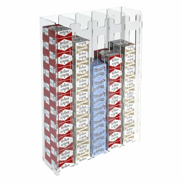 Espositore porta sigarette da parete 5 colonne per pacchetti da 20